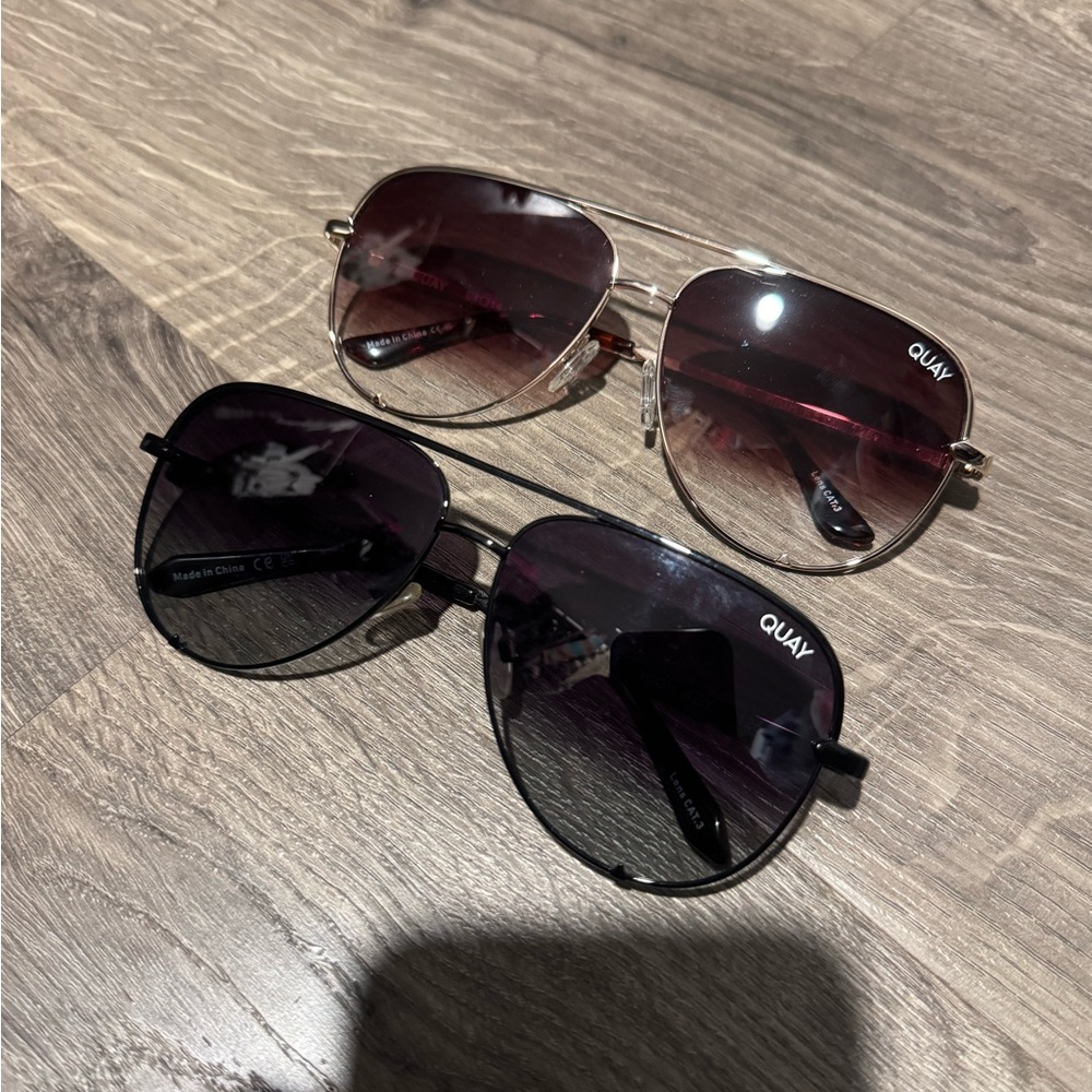 Quay Aviator Sunglasses Set